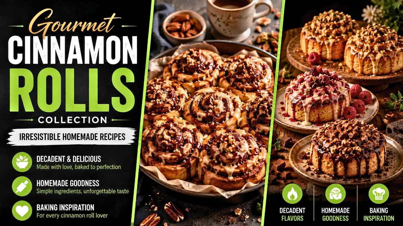 Gourmet Cinnamon Rolls Collection Irresistible Homemade Cinnamon Bun Recipes & Baking Inspiration