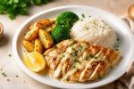 Juicy Grilled Chicken Platter with Delicious Classic Side Dishes Recipe