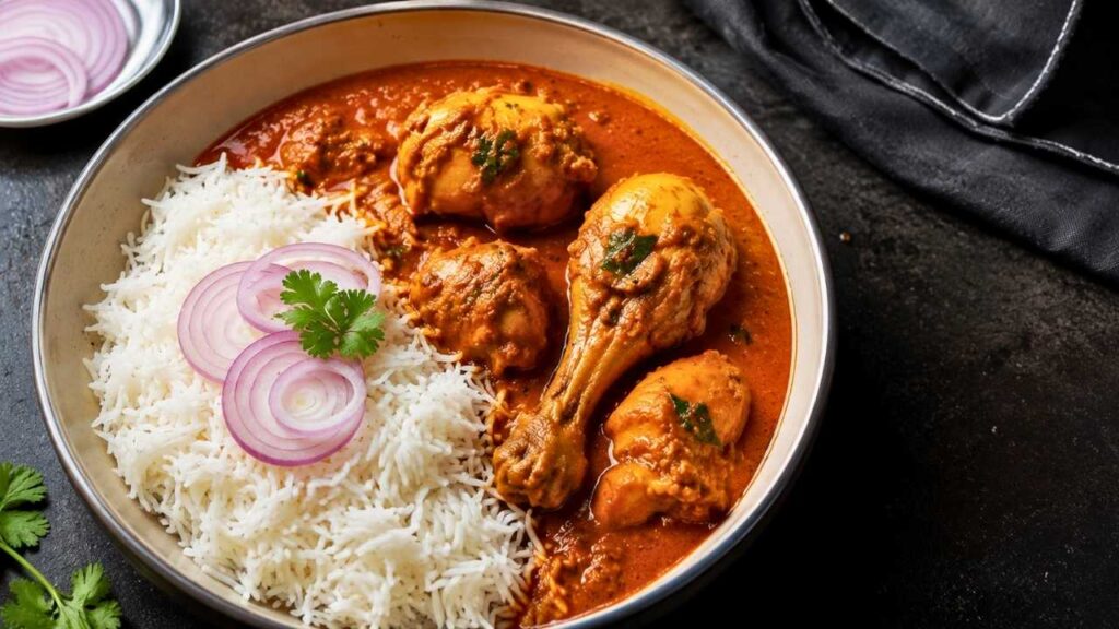 Chicken Curry with Basmati Rice – Easy Homemade Indian Dinner Recipe Full of Flavor