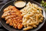 Grilled Chicken and Creamy Pasta Delight: