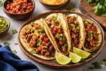 Delicious Taco Platter with Fresh Toppings – The Ultimate Mexican Feast for Every Taco Lover