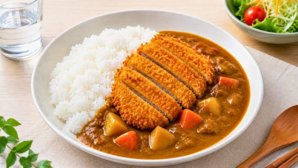 Authentic Japanese Curry Rice and Crispy Katsu Meal – A Comforting and Flavorful Japanese Dinner Favorite
