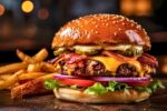 Gourmet Burger with Crispy Fries – The Ultimate Juicy Burger and Golden Fries Experience