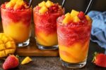 Tropical Slushes with Vibrant Fruit Layers: Refreshing Frozen Drink Recipes for Summer Parties and Beach Days