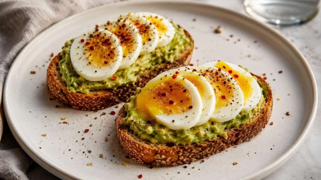 Easy Avocado Toast with Egg and Seasoning Recipe for a Healthy Breakfast