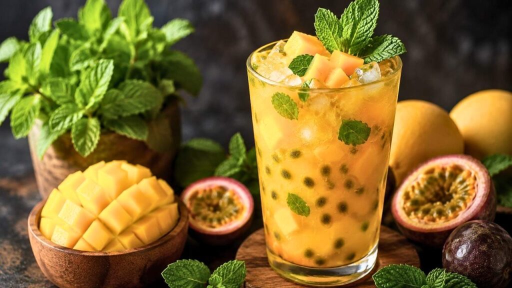 Refreshing Tropical Mango Passionfruit Drink Recipe for a Sweet and Fruity Taste